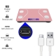 Cantar Electronic Inteligent De Baie Flippy Cu Aplicatie Smart, Corporal, Ecran Digital Iluminat, Termometru, Suporta Maxim 180 