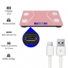 Cantar Electronic Inteligent De Baie Flippy Cu Aplicatie Smart, Corporal, Ecran Digital Iluminat, Termometru, Suporta Maxim 180 