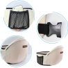 Port-Bebe Ergonomic Ajustabil cu Scaun, 3 Pozitii, Bumbac Respirabil, pentru Copii 0-3 Ani, 20 kg Maxim, 25 x 22 x 18 cm, Gri