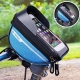Borseta bicicleta impermeabila cu husa pentru telefon, montare pe ghidon, compatibila cu telefoane de pana la 16 cm, spatiu depo