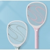 Paleta Electrica pentru Tantari, Muste sau Insecte LED, Reincarcabila, Incarcare USB, Plastic, Casa si Gradina, Anti-insecte, Al
