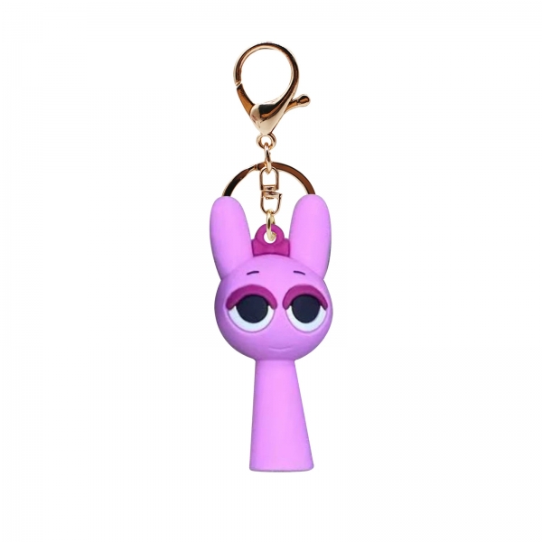 Figurina Breloc Sprunki, roz, 6cm
