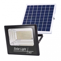 Lampa solara stradala, 281 LED, 150 W, cu panou solar, brat de montare inclus