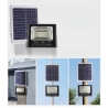 Lampă solară stradală, 220 LED, 100 W, cu panou solar, brat de montare inclus