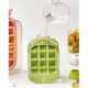 Forma de Gheata, 2in1, Tip Sticla cu Pai, 500 ml, 12 Cuburi, 16.3 x 10.8 x 8 cm, Roz