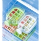 Forma de Gheata, 2in1, Tip Sticla cu Pai, 500 ml, 12 Cuburi, 16.3 x 10.8 x 8 cm, Roz
