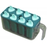 Forme de inghetata, 8 Forme din Silicon, Forma pentru Inghetata din si Sucuri Ghetate, 13 x 10 x 6.5 cm, Albastru