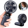 Ventilator Ultra Portabil cu Aromaterapie, 3 in 1, de Mana, de Birou, de Gat, 5 Trepte de Viteza, Incarcare USB, Autonomie 12h, 