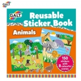 Carte cu stikere reutilizabile Galt - Animale