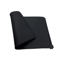 Covoras din silicon pentru animale, pentru bol de apa si mancare, antiderapant, margini ridicate pentru a mentine apa, 48.5x30 c