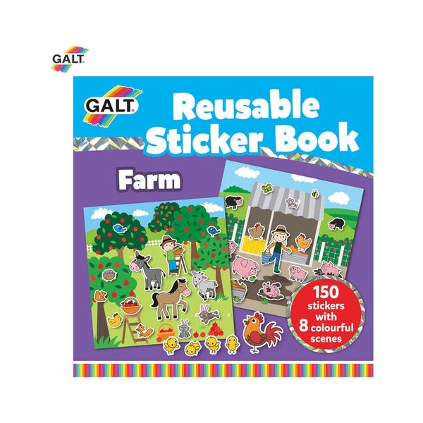 Carte cu stickere reutilizabile Galt - Ferma