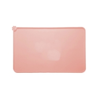Covoras din silicon pentru animale, pentru bol de apa si mancare, antiderapant, margini ridicate pentru a mentine apa, 48.5x30 c