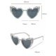 Ochelari Decorativi, Model Birthday Queen, cu Diamante, pentru Aniversari, din PC, 15.3 x 5.7 x 14.5 cm, Roz