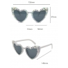 Ochelari Decorativi, Model Birthday Queen, cu Diamante, pentru Aniversari, din PC, 15.3 x 5.7 x 14.5 cm, Roz