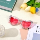 Ochelari Decorativi, Model Birthday Queen, cu Diamante, pentru Aniversari, din PC, 15.3 x 5.7 x 14.5 cm, Roz