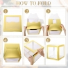 Set 4 Cutii pentru Baloane, Model Simplu, Tematica Aniversare, Cuburi Decorative din Plastic, Accesorii pentru Petrecere, 30 x30