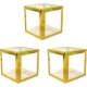 Set 4 Cutii pentru Baloane, Model Simplu, Tematica Aniversare, Cuburi Decorative din Plastic, Accesorii pentru Petrecere, 30 x30