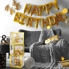 Set 4 Cutii pentru Baloane, Model Simplu, Tematica Aniversare, Cuburi Decorative din Plastic, Accesorii pentru Petrecere, 30 x30