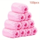 Set 100 Huse de Pantofi Impermeabile de Unica Folosinta, Universale, Roz, pentru Zile Ploioase