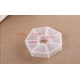 Cutie separator medicamente cu zilele saptamanii, Plastic, 7 compartimente, Galben