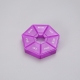 Cutie separator medicamente cu zilele saptamanii, Plastic, 7 compartimente, Mov