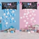 Set Gender Reveal, Balloon Drop Bag, din Plastic si Latex, 24 Baloane Roz si Albastru 13 cm, Sac pentru Baloane 60 x 120 cm, Mul