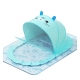 Husa Anti-Tantari, Pliabila, Protectie 360 Grade, Parasolar, 0-1 An, 60 x 55 x 5 cm, Albastru