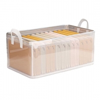 Cutie container de depozitare din PVC, de stocare, Dimensiuni multiple, Accesoriu robust pentru organizarea de uz casnic, volum 