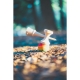 Jucarie Interactiva Kendama, din Lemn, 18 cm, Joc de Indemanare pentru Copii si Adulti, Model Gradient 4, Rosu/Galben/Verde