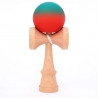 Jucarie Interactiva Kendama, din Lemn, 18 cm, Joc de Indemanare pentru Copii si Adulti, Model Gradient 6, Rosu/Verde