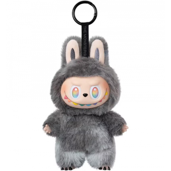 Figurina Breloc Labubu, Gri, 20 cm
