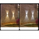 Lampa solara LED bidirectionala, cu panou ajustabil, comutator culoare lumina, pentru perete, scari, gradina, terasa, 16 x 6.5 c