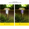 Lampa solara tip torta, anti-insecte, tantari, UV, LED, 1.2V, IP65, 1 LED, material ABS, 48 x 14 cm, gri