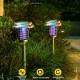 Lampa solara tip torta, anti-insecte, tantari, UV, LED, 1.2V, IP65, 1 LED, material ABS, 48 x 14 cm, gri