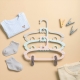 Set 20 de Cleme pentru Haine, de Prindere pentru Pantaloni, Atasabile la Umerase, 1.6x2.3x6.35 cm, Maro