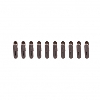 Set 20 de Cleme pentru Haine, de Prindere pentru Pantaloni, Atasabile la Umerase, 1.6x2.3x6.35 cm, Maro