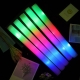 Bagheta cu Led, din Burete, cu Baterii, Lumina Multicolora, 48 x 4 cm, Alb