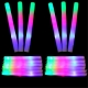Bagheta cu Led, din Burete, cu Baterii, Lumina Multicolora, 48 x 4 cm, Alb