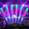 Bagheta cu Led, din Burete, cu Baterii, Lumina Multicolora, 48 x 4 cm, Alb