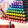 Set 168 Markere, cu Alcool Touch Room, Cutie Plastic Inclusa, 2 Varfuri, Multicolor