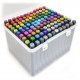 Set 168 Markere, cu Alcool Touch Room, Cutie Plastic Inclusa, 2 Varfuri, Multicolor