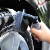 Set 9 Piese pentru Spalat Auto, din Plastic si Microfibra, Perii si Lavete, Model B, Gri