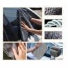 Set 10 Piese pentru Spalat Auto, din Plastic si Microfibra, Perii si Lavete, Model C, Gri