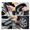 Set 10 Piese pentru Spalat Auto, din Plastic si Microfibra, Perii si Lavete, Model C, Gri