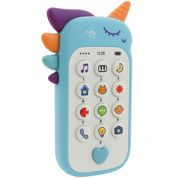 Jucarie Interactiva, Telefon Inteligent, Model Unicorn, Functii Educative, Muzicale si Voce, 4-6 ani, 19 x 11.5 cm, din Plastic,