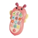 Jucarie Interactiva, Telefon Inteligent, Model Albinuta, Functii Educative, Muzicale si Voce, 4-6 ani, 19 x 11.5 cm, din Plastic