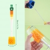 Perie 5 in 1 de Curatat Pahare, Cani, Sticle, cu Maner Lung, Accesorii pentru Spalarea Paielor si Capacelor, Usor de Agatat, 36x