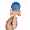 Jucarie Interactiva Kendama, din Lemn, 18 cm, Joc de Indemanare pentru Copii si Adulti, Model Gradient 9, Albastru/Gri/Bleu