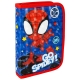 Penar textil, 1 fermoar si 2 flapsuri, Echipa Spidey, 21 x 14 x 3.5 cm