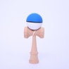 Jucarie Interactiva Kendama Profesionala, din Lemn, 18 cm, Joc de Indemanare pentru Copii si Adulti, Model 9 Bicolor Albastru Al